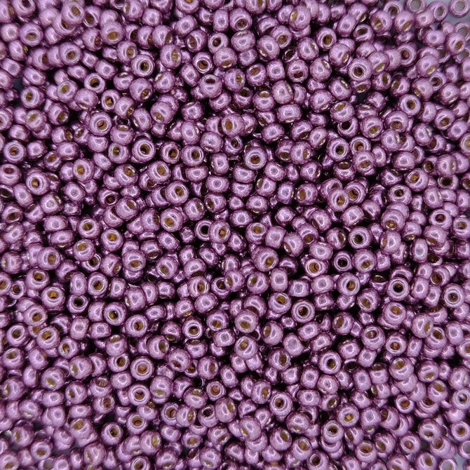 4220 - 50g Size 11/0 Miyuki seed beads in Duracoat Galvanised Eggplant