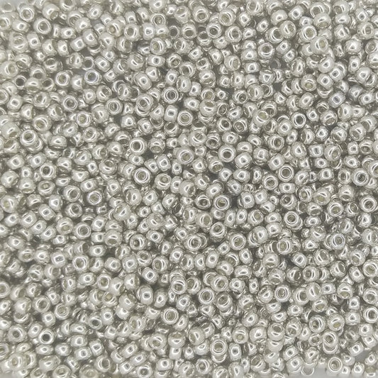 1051 - 10g Size 11/0 Miyuki seed beads in Galvanised Silver