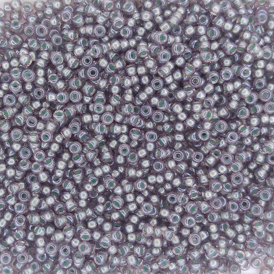 3814 - 10g Size 11/0 Miyuki seed beads in Fancy lined Raspberry