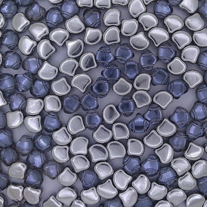 25 x Ginko beads in Backlit Periwinkle