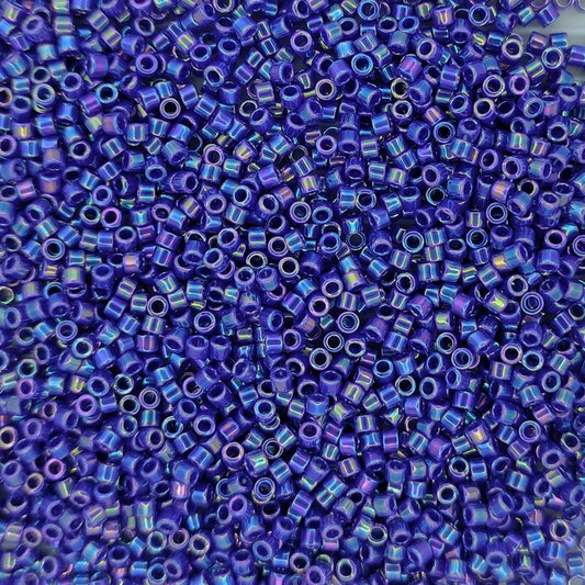 DB0165 - 1g Size 11/0 delicas in Opaque Cobalt AB
