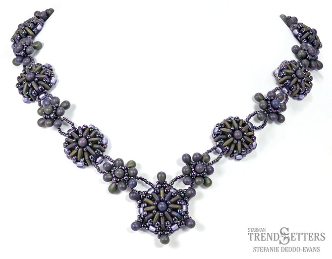 Pattern - Purple Passion necklace by Stefanie Deddo-Evans