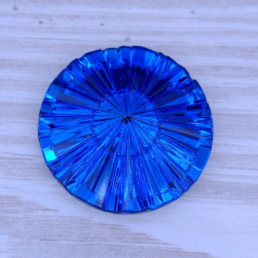 2313 - 27mm Starburst Cabochon in Blue from Germany