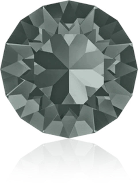 SS39 or 8.3mm Xirius Chaton in Black Diamond (Swarovski)