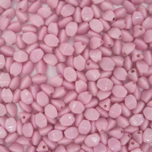 50 x pinch beads in Lila Lustre (3x5mm)