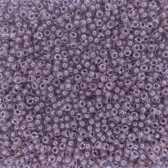 0224 - 50g Size 11/0 Miyuki seed beads in Cocoa lined Crystal