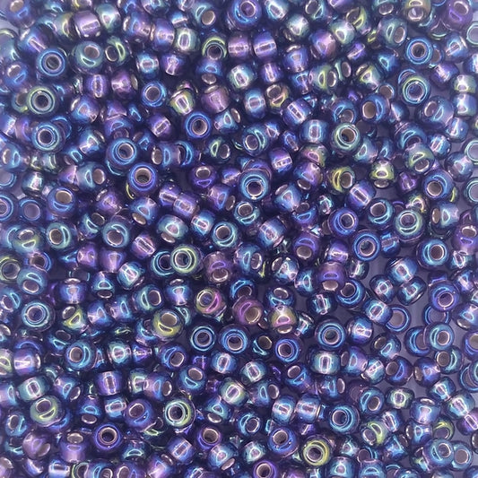 1024 - 10g Size 8/0 Miyuki seed beads in Silver lined Amethyst AB