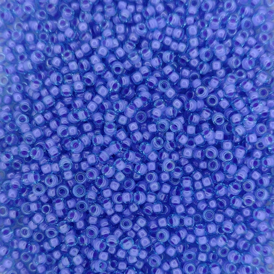 2270 - 10g Size 11/0 Miyuki seed beads in Fancy lined Aqua Pink