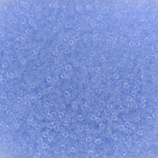 0159L - 5g Size 15/0 Miyuki seed beads in Transparent Light Cornflower Blue