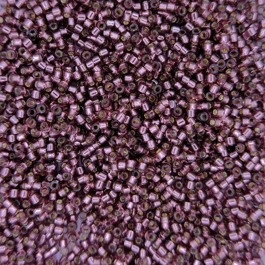 DB2170 - 1g Size 11/0 delicas in Duracoat Silver lined Raisin