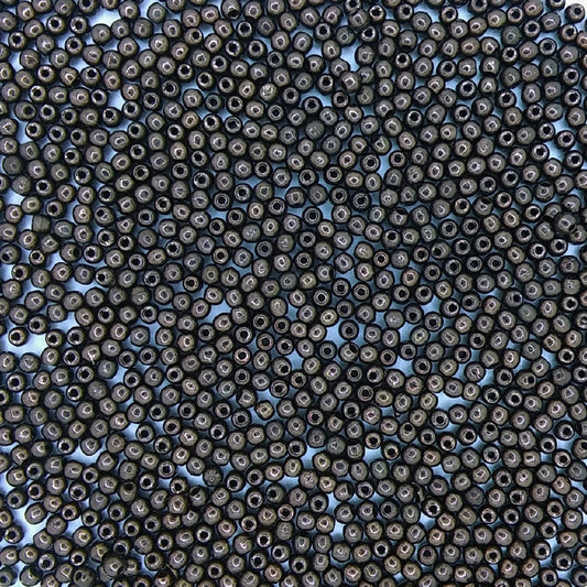 100 x 2mm round beads in Dark Bronze