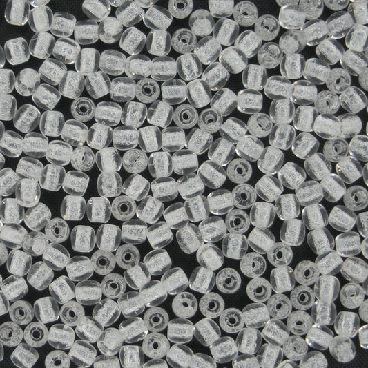 50 x 3mm round beads in Crystal