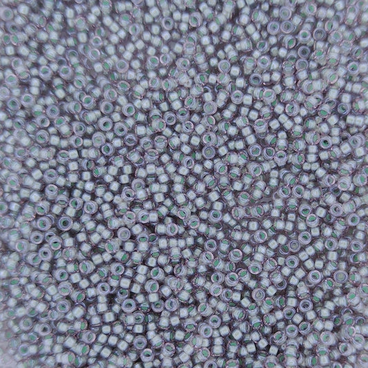 3814 - 25g Size 15/0 Miyuki seed beads in Fancy lined Raspberry