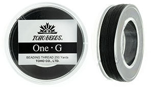 PT-250-2 - 250 yards of Toho One-G beading thread in Black