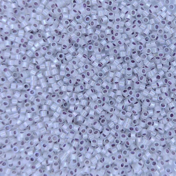DB0223 - 1g Size 11/0 delicas in Silver lined Opal AB