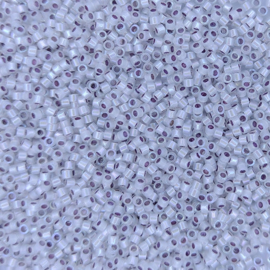DB0223 - 1g Size 11/0 delicas in Silver lined Opal AB
