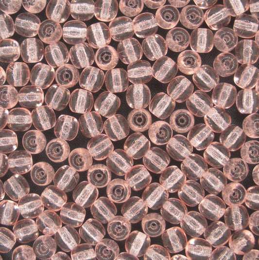 50 x 5mm round beads in Rose