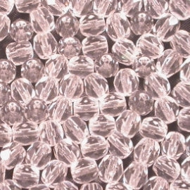 50 x 5mm faceted beads in Crystal