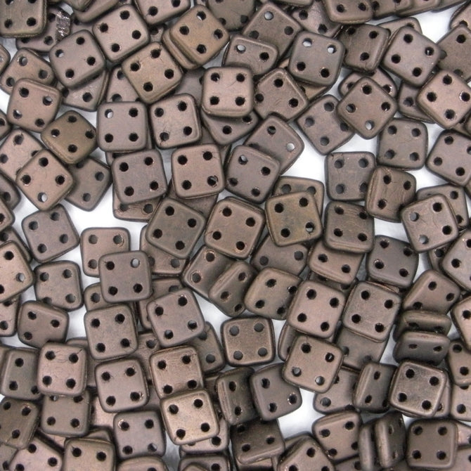 50 x CzechMate QuadraTiles in Matt Dark Bronze