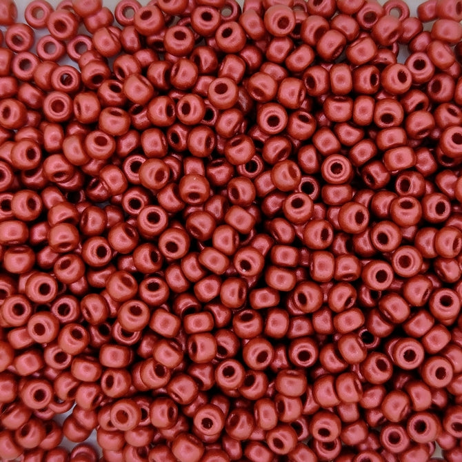 4591 - 10g Size 8/0 Miyuki seed beads in Lava Red