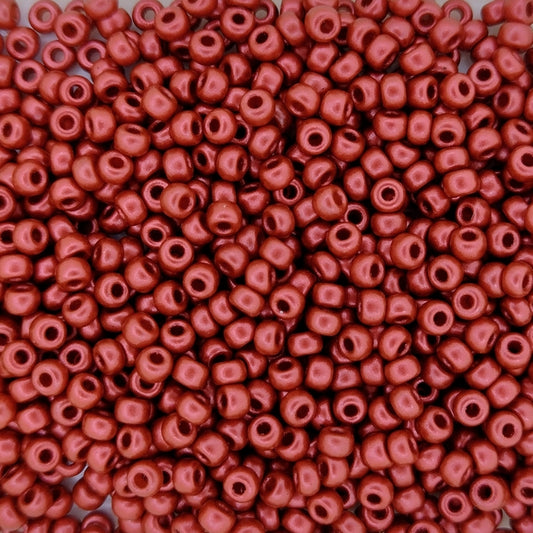 4591 - 10g Size 8/0 Miyuki seed beads in Lava Red