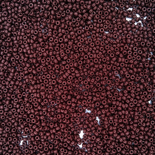 0419 - 10g Size 11/0 Miyuki seed beads in Opaque Chocolate Brown