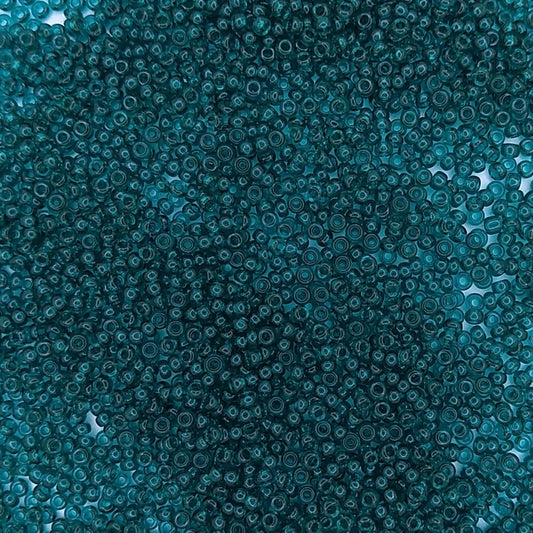 2406 - 10g Size 11/0 Miyuki seed beads in Transparent Dark Teal