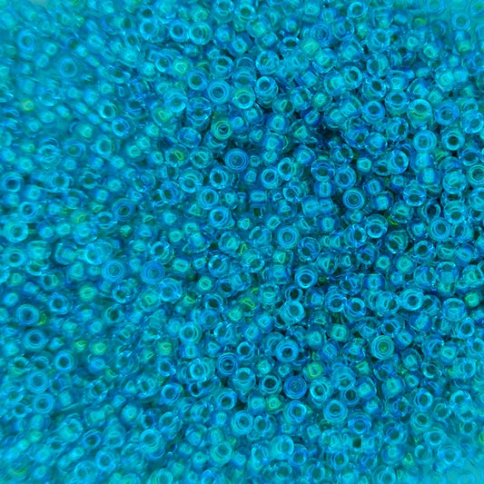 3742 - 50g Size 11/0 Miyuki seed beads in Fancy lined Teal Green