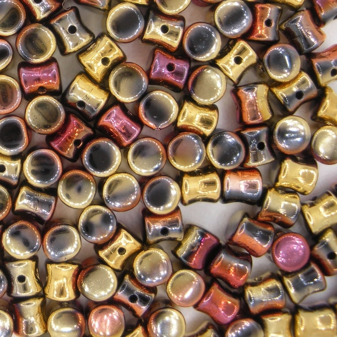 50 x diabolo beads in California Gold Rush
