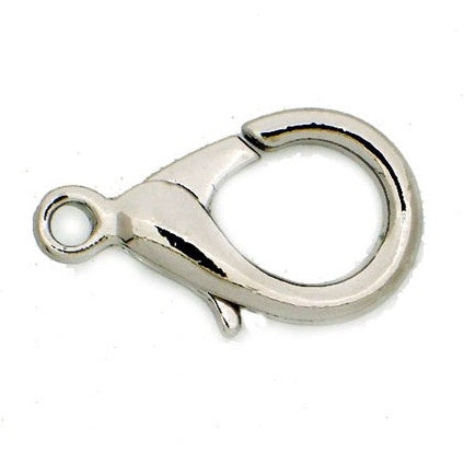 Claspgarten 5 Silver Lobster clasps 10229 - 23x12.5mm