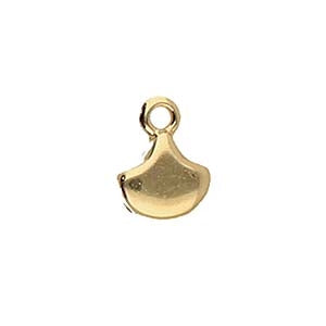 Cymbal Karavos ending for Ginko in 24kt Gold plate - 012898