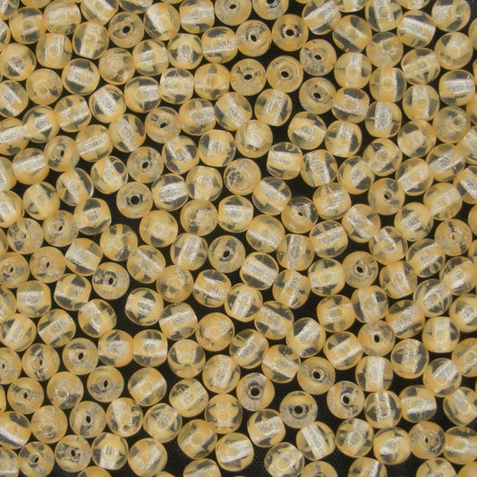 50 x 4mm round beads in Beige Cloud