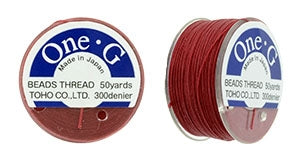 PT-50-17 - 50 yards of Toho One-G beading thread in Red