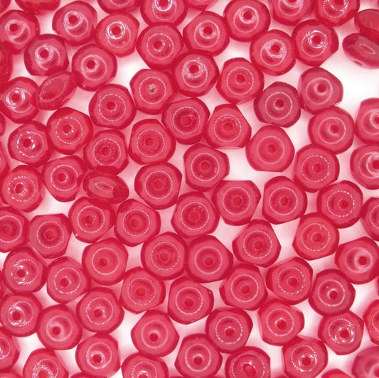 10 x tribeads in Ruby Red (4x7mm)