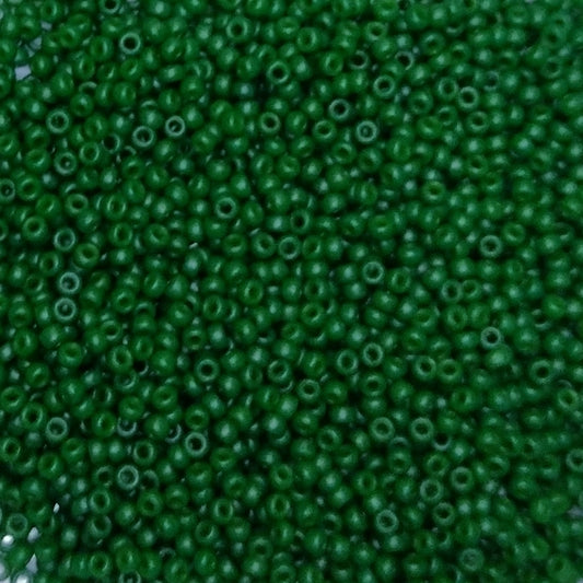 2048 - 50g Size 11/0 Miyuki seed beads in Special dyed Hunter Green
