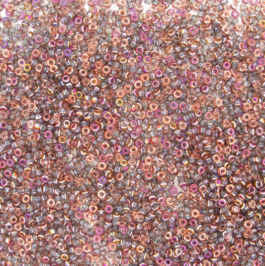 55011 - 5g Size 15/0 Miyuki seed beads in Crystal Sliperit