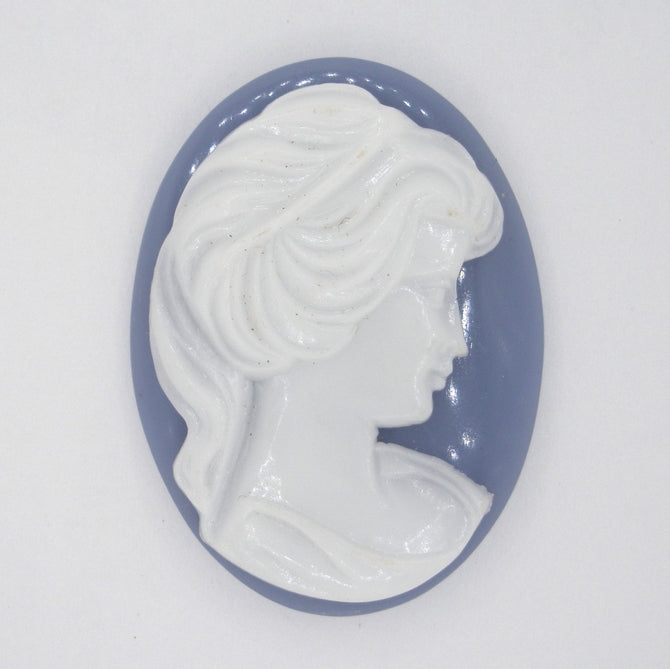 Cam04 - 40x30mm Cameo in Blue (Vintage)