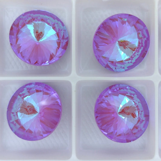 18mm rivoli in Crystal Lilac Delite (Aurora)