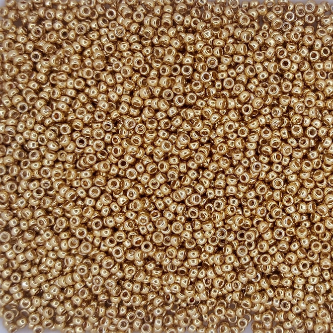 1054 - 5g Size 15/0 Miyuki seed beads in Galvanised Dark Gold