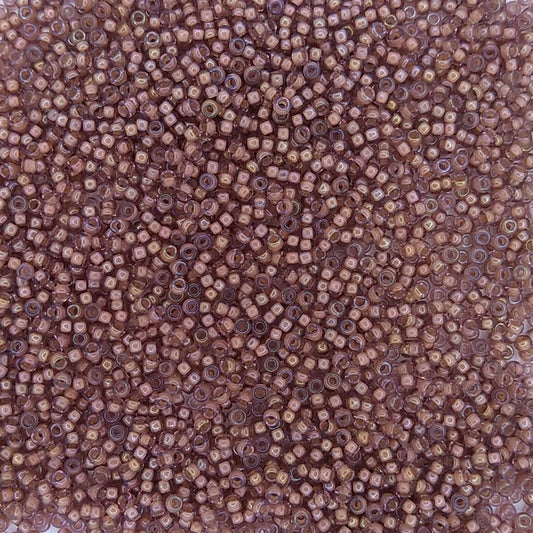0337 - 10g Size 11/0 Miyuki seed beads in Lined Cinnamon Lustre