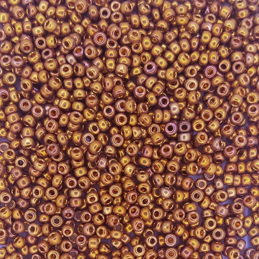 1983 - 2g Size 11/0 Miyuki seed beads in 24kt Dark Yellow Gold