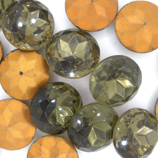 Cab106 - 18mm cabochon in Smoky Quartz (Vintage)