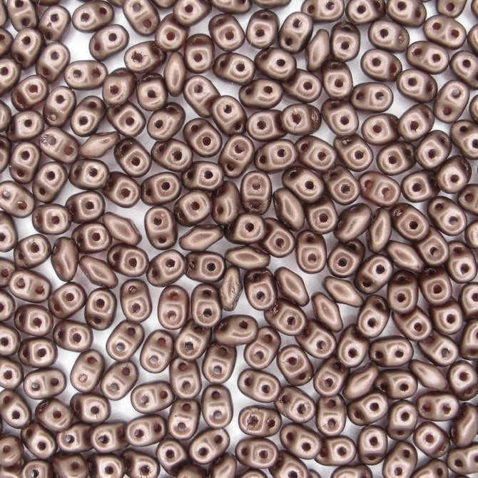10g Superduo beads in Pastel Dark Bronze