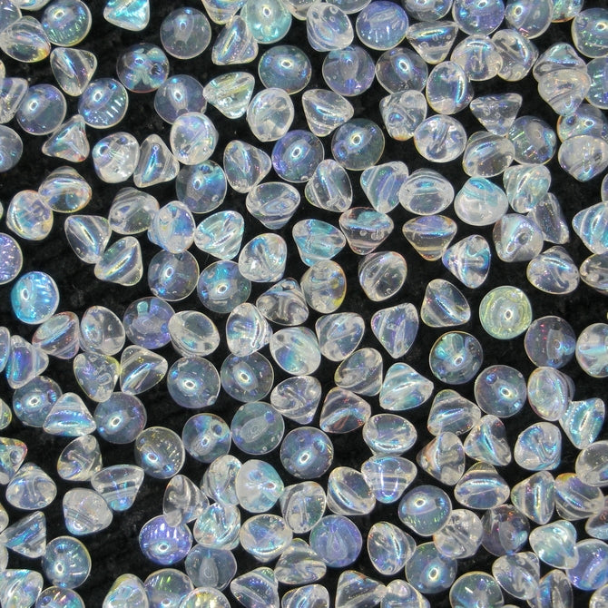 25 x Button beads in Full Crystal AB