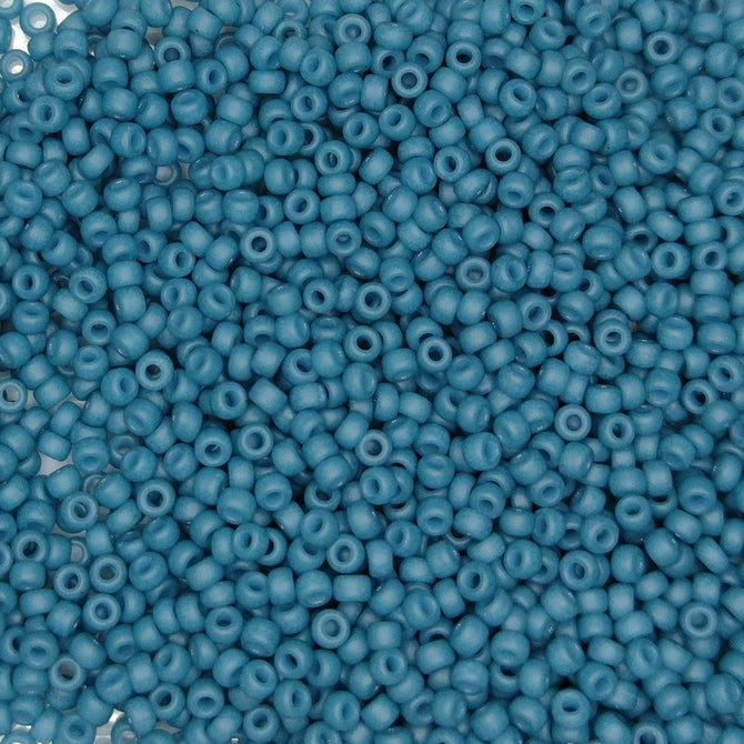 2051 - 50g Size 11/0 Miyuki seed beads in Special dyed Dark Aqua Blue