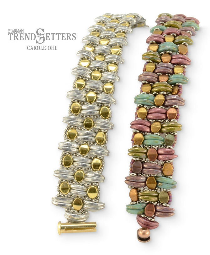 Pattern - Kilim Cuff bracelet by Carole Ohl