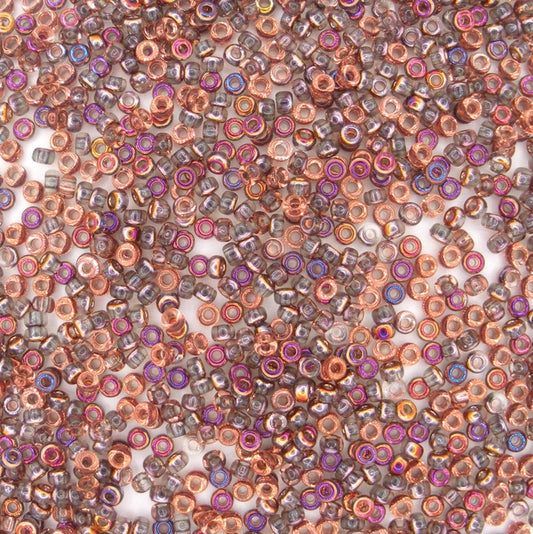 55011 - 10g Size 11/0 Miyuki seed beads in Crystal Sliperit