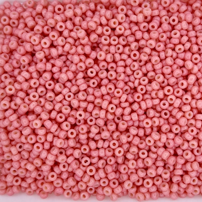 4464 - 50g Size 11/0 Miyuki seed beads in Duracoat Opaque Light Watermelon