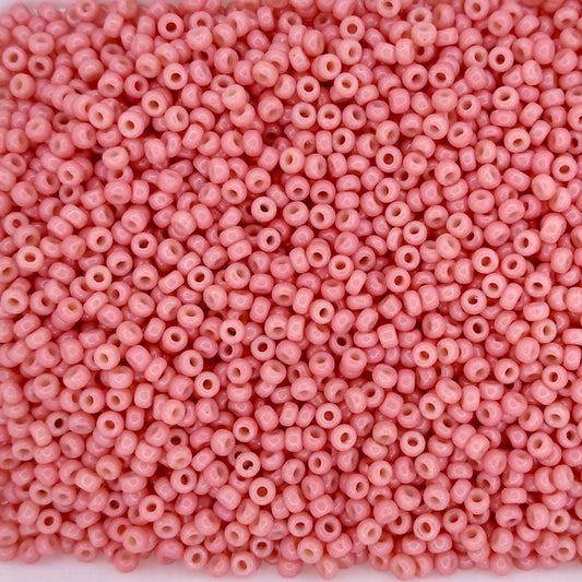 4464 - 50g Size 11/0 Miyuki seed beads in Duracoat Opaque Light Watermelon