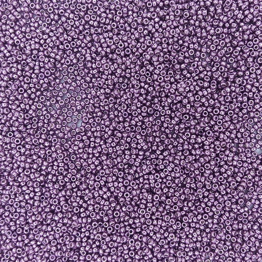 4220 - 5g Size 15/0 Miyuki seed beads in Duracoat Galvanised Eggplant